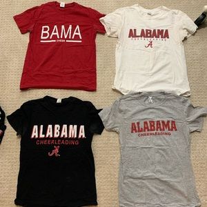 Official Alabama Cheer practice shirts